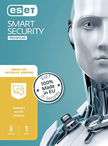 ESET Smart Security Premium 2022 | 3 Geräte | 1 Jahr | Windows (11, 10, 8 und 7), macOS und Android | Download | 3 Gërate | Aktivierungscode per Email von ESET