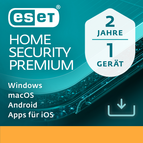 HOME Security Premium Vollversion Lizenz   1 Gerät 2 Jahre (Download) von ESET