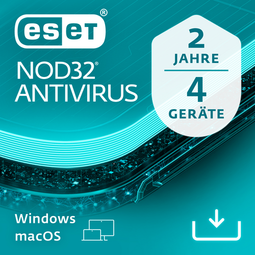 NOD32 Antivirus Verlängerung Lizenz   4 Computer 2 Jahre (Update) von ESET