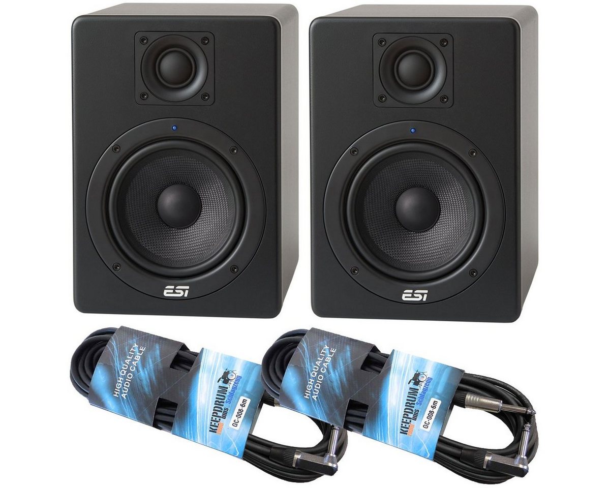 ESI -Audiotechnik ESI Aktiv 05 Monitor-Boxen 1 Paar + Klinkenkabel Home Speaker von ESI -Audiotechnik