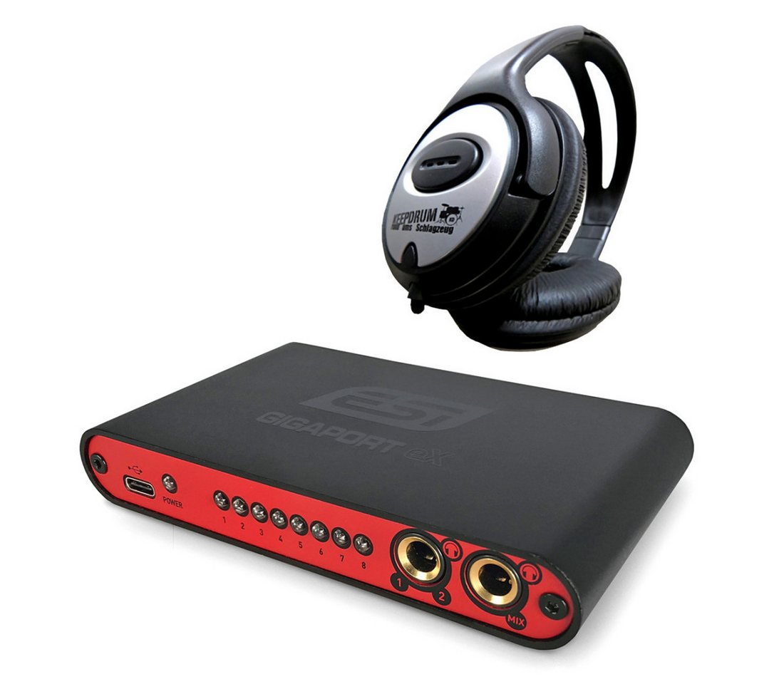 ESI -Audiotechnik ESI Gigaport eX USB Interface + Kopfhörer Digitales Aufnahmegerät von ESI -Audiotechnik