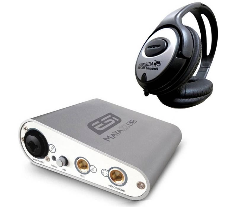 ESI -Audiotechnik ESI MAYA 22 USB Audio-Interface + Kopfhörer Digitales Aufnahmegerät von ESI -Audiotechnik