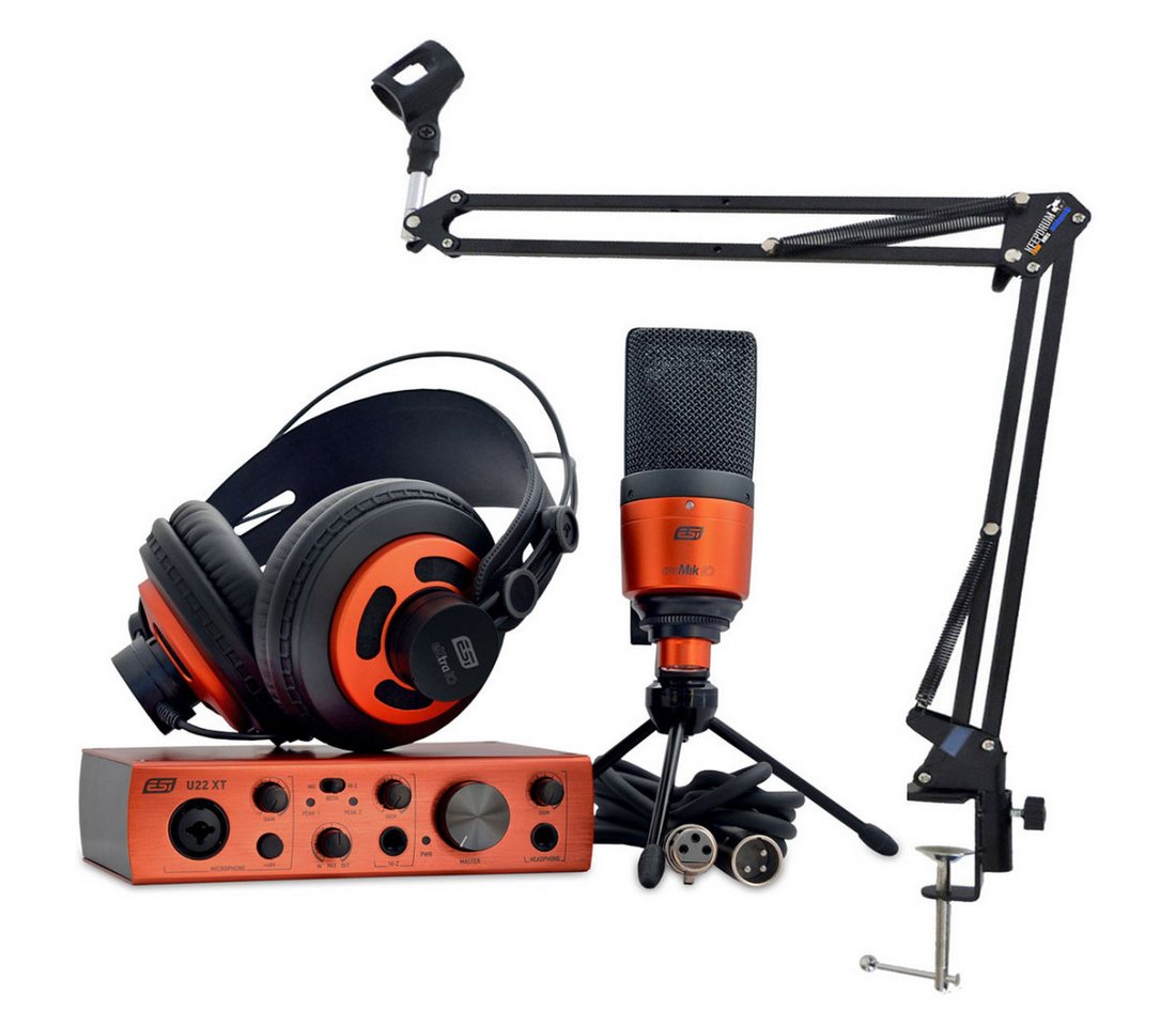 ESI -Audiotechnik ESI U22 XT CosMik Set Recording Set + Gelenkarm Digitales Aufnahmegerät von ESI -Audiotechnik