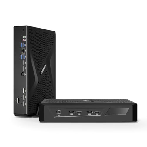 ESIMOER Mini Gaming PC, Small Desktop Computer Win 11 Core i5-13500H RTX 3050 6 GB GDDR6, 64 GB DDR4 RAM 512 GB NVME SSD 1 TB HDD, 8K Quad Display, WiFi6, BT5.2, 8 USB, Gigabit Ethernet ESIMOER Mini Gaming PC, Small Desktop Computer Win 11 Core i5-13500H RTX 3050 6 GB GDDR6, 64 GB DDR4 RAM 512 GB NVME SSD 1 TB HDD, 8K Quad Display, WiFi6, BT5.2, 8 USB, Gigabit Ethernet von ESIMOER