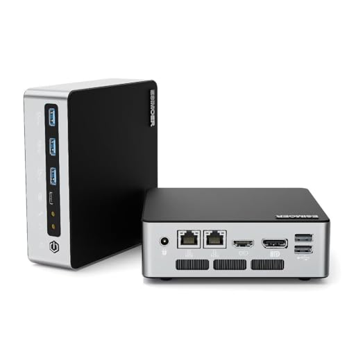 ESIMOER Mini PC Win 11 Pro, Mini Desktop PC, Core i7-1255U, 64 GB DDR5 1 TB SSD, HD DP Typ-C 8K Dreifach Display, 2 x USB 2.0, 3 x USB 3.2, WLAN 6, BT 5.2, 2 RJ45 LAN ESIMOER Mini PC Win 11 Pro, Mini Desktop PC, Core i7-1255U, 64 GB DDR5 1 TB SSD, HD DP Typ-C 8K Dreifach Display, 2 x USB 2.0, 3 x USB 3.2, WLAN 6, BT 5.2, 2 RJ45 LAN von ESIMOER
