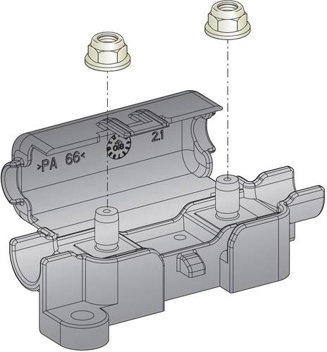 ESKA 1.003600 1.003600 Sicherungshalter Passend für (Sicherungen) Sicherungsstreifen 150A 32 V/DC 1 von ESKA