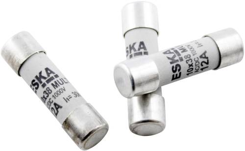 ESKA 1038326 1038326 Feinsicherung (Ø x L) 10.3mm x 38mm 8A 500V Träge -T- Inhalt von ESKA