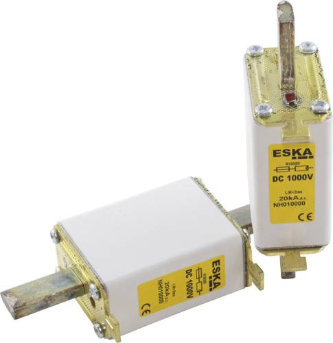ESKA NH 0 1000V DC 80A NH-Sicherung Sicherungsgröße = 0 80A 1000 V/DC 1St. ESKA NH 0 1000V DC 80A NH-Sicherung Sicherungsgröße = 0 80A 1000 V/DC 1St. von ESKA
