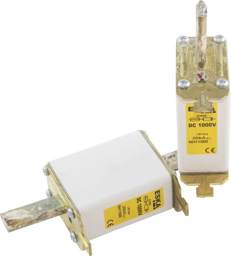 ESKA NH 1 DC 1100V 100A Schraubkontakt NH-Sicherung Sicherungsgröße = 1 100A 1100 V/DC 1St. ESKA NH 1 DC 1100V 100A Schraubkontakt NH-Sicherung Sicherungsgröße = 1 100A 1100 V/DC 1St. von ESKA