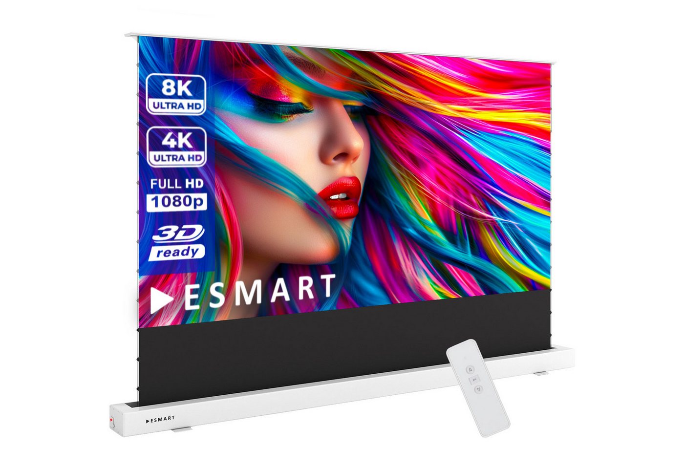 ESMART Expert FSX-ALR BlackGrid Tension Hochkontrast Leinwand Motorleinwand von ESMART