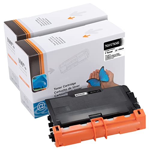 ESMONLINE 2 kompatibler Toner TN3410/TN3480 für Lasergeräte Tonerkartusche Ersatz für Brother HL-L5000D HL-L5100DN HL-L5200DW HL-L6300DW L6400DW DCP-L5500DN L6600DW MFC-L5700DN L5750DW L6800DW von ESMONLINE