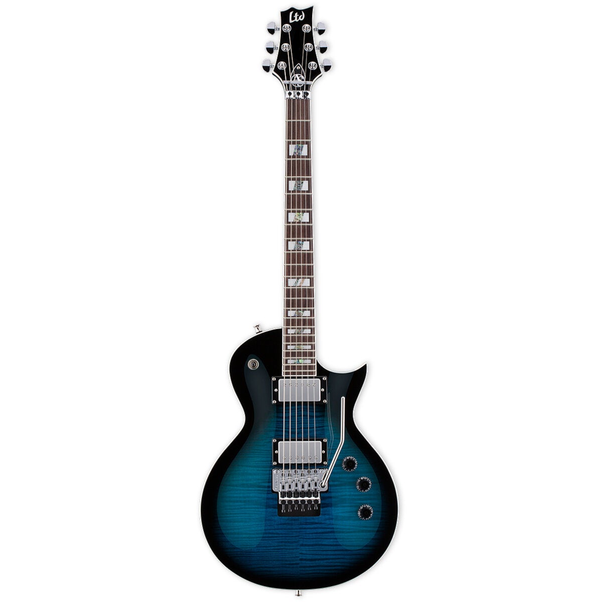 ESP LTD AS-1FR Black Aqua Sunburst Alex Skolnick Signature Electric Guitar with Case ESP LTD AS-1FR Black Aqua Sunburst Alex Skolnick Signature Electric Guitar with Case von ESP LTD