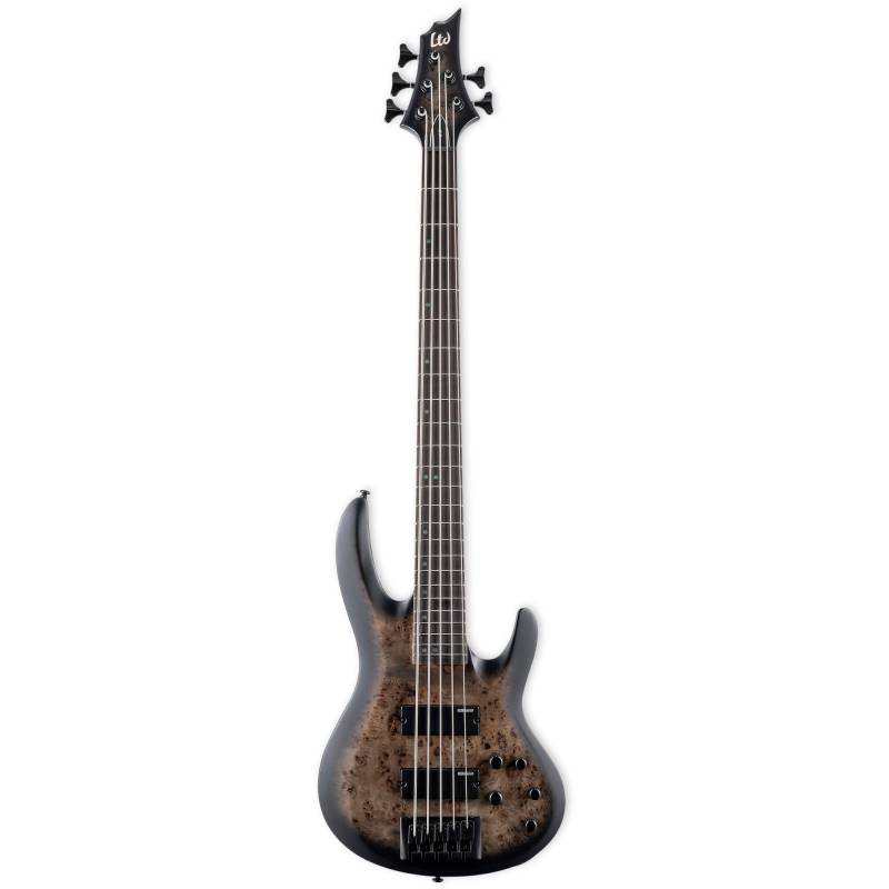ESP LTD B-5 Ebony Charcoal Burst Satin 5-String Electric Bass Guitar von ESP LTD