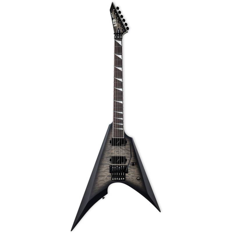 ESP LTD Deluxe Arrow-1000 QM Charcoal Burst Satin Electric Guitar with Fishman Fluence Modern Pickups von ESP LTD