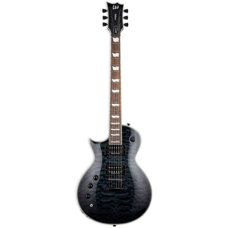 ESP LTD Deluxe EC-1000 Piezo QM See Thru Black Left-Handed Electric Guitar von ESP LTD