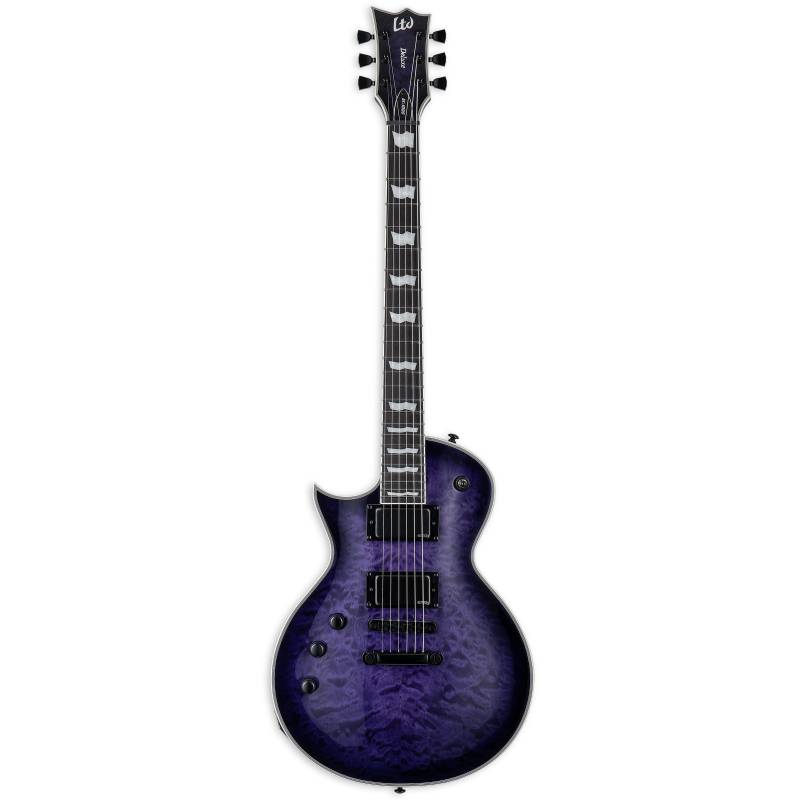 ESP LTD Deluxe EC-1000QM See Thru Purple Sunburst Left-Handed Electric Guitar von ESP LTD