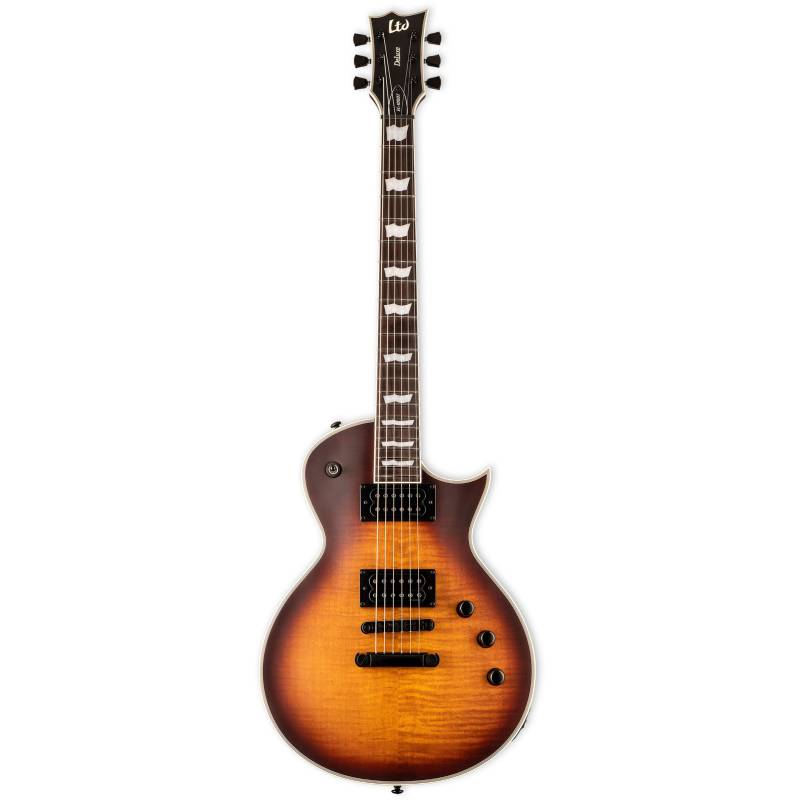 ESP LTD Deluxe EC-1000T CTM Tobacco Sunburst Satin Electric Guitar with Full-Thickness Chambered Body von ESP LTD