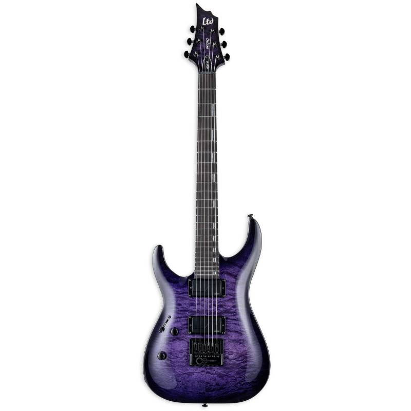 ESP LTD Deluxe H-1000 QM EverTune LH See Thru Purple Sunburst Left-Handed Electric Guitar von ESP LTD