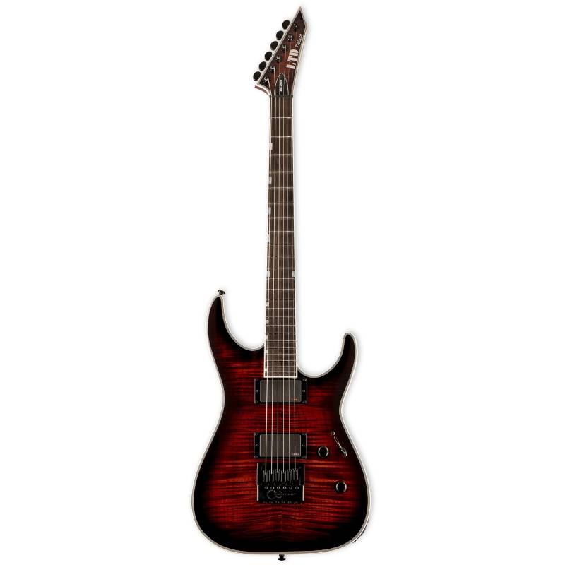 ESP LTD Deluxe MH-1000 EverTune Dark Brown Sunburst Electric Guitar with EMG 81/EMG 60TW-R Pickups von ESP LTD