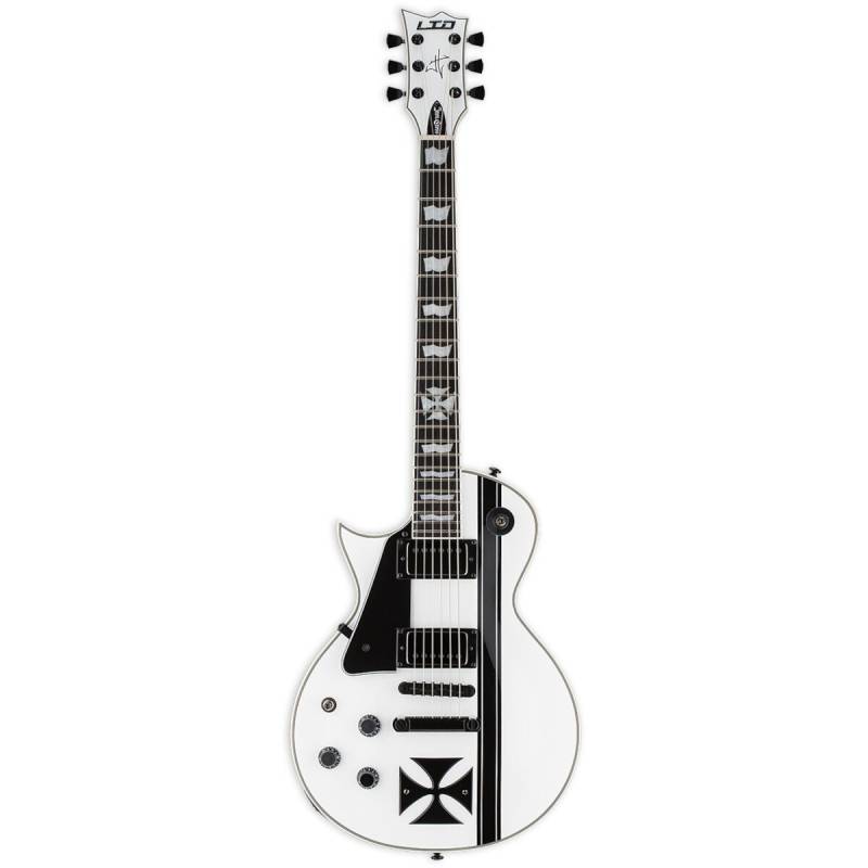 ESP LTD Iron Cross Snow White LH James Hetfield Signature Left-Handed Electric Guitar with Case von ESP LTD