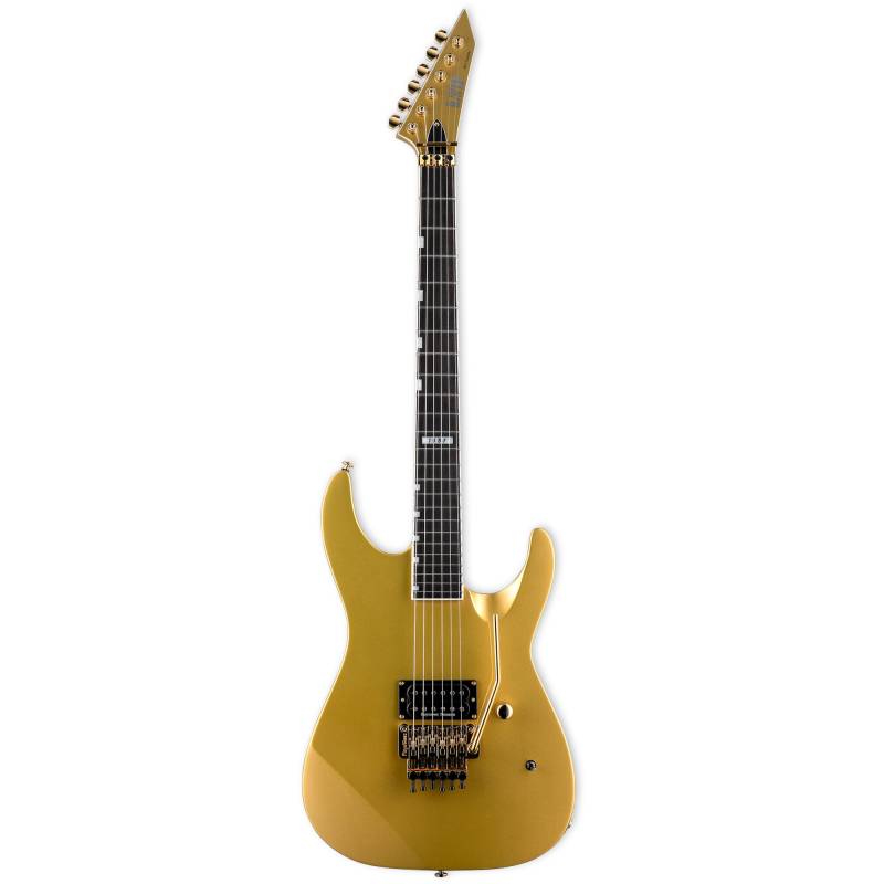 ESP LTD M-1 Custom &apos;87 Metallic Gold with Non-Recessed Floyd Rose and EMG PA-2 Boost von ESP LTD