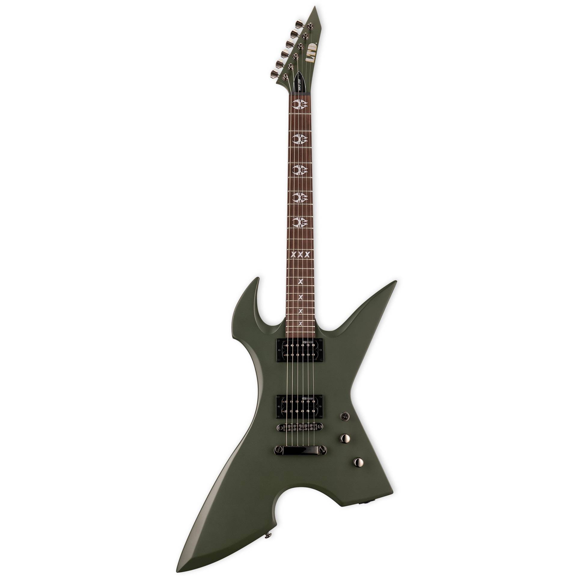 ESP LTD Max Cavalera Signature MAX-200 RPR Military Green Satin von ESP LTD