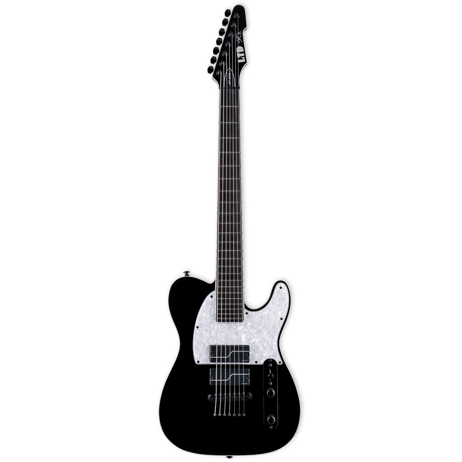 ESP LTD SCT-607 Baritone Black Stephen Carpenter Signature 7-String Electric Guitar with Case ESP LTD SCT-607 Baritone Black Stephen Carpenter Signature 7-String Electric Guitar with Case von ESP LTD