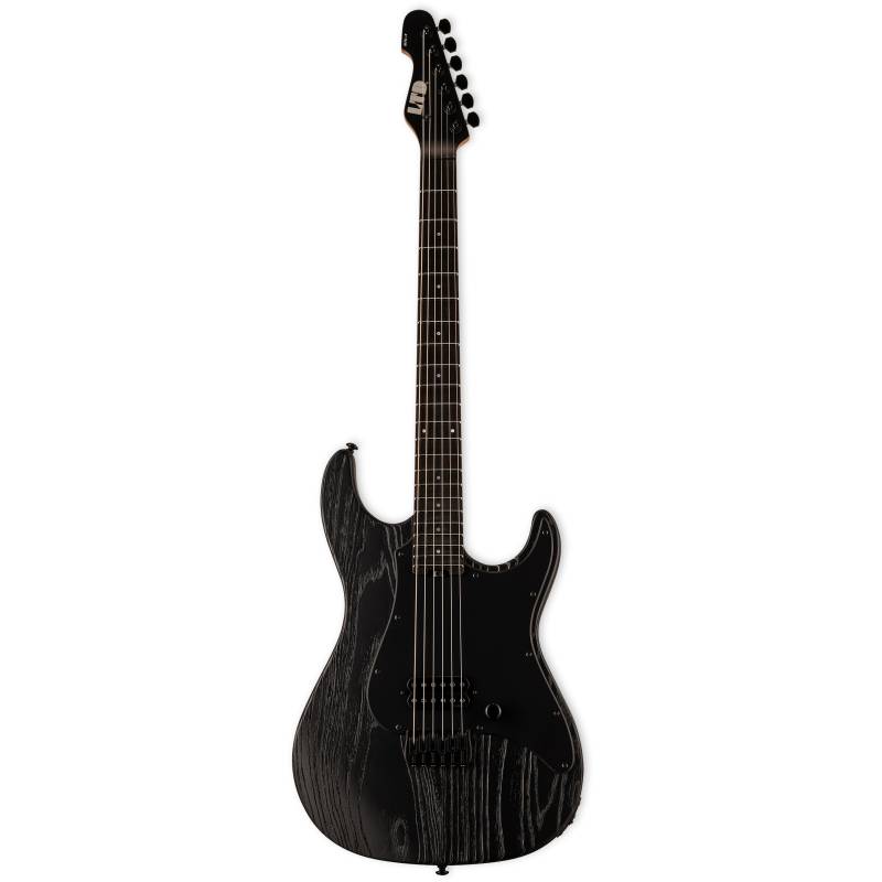 ESP LTD SN-1 HT Black Blast with Macassar Ebony Fretboard (Scalloped 17-24) and Hipshot Bridge von ESP LTD