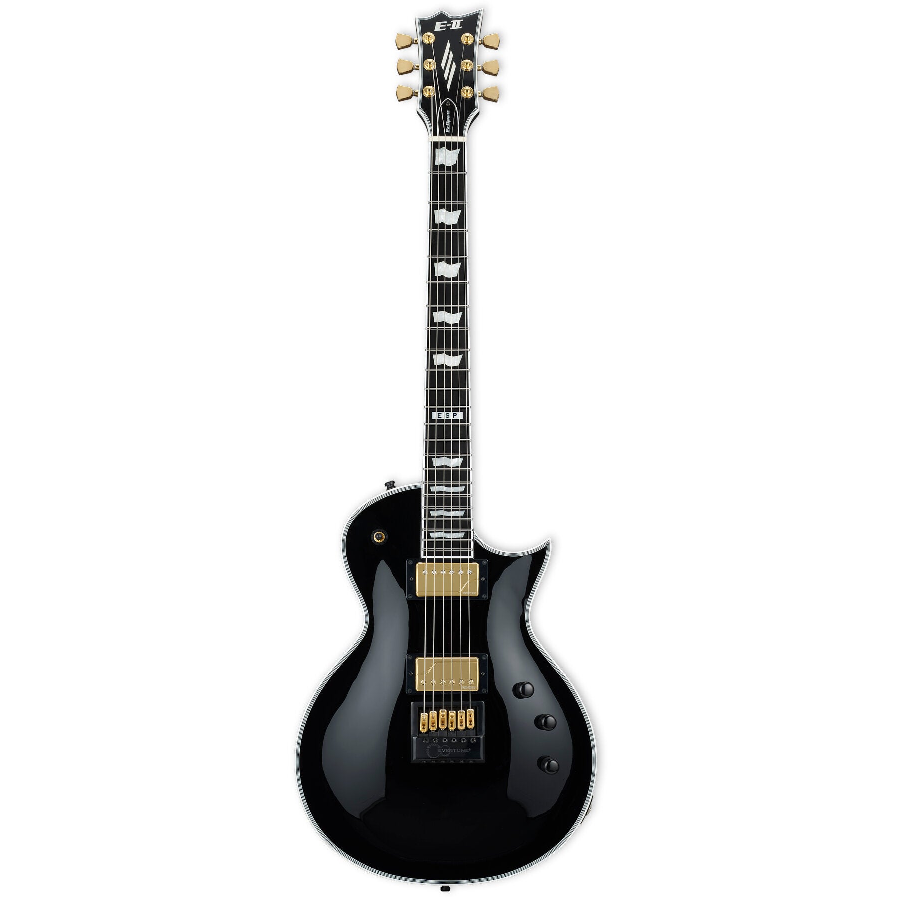 ESP E-II Eclipse Full Thickness EverTune Black Electric Guitar with Case ESP E-II Eclipse Full Thickness EverTune Black Electric Guitar with Case von ESP