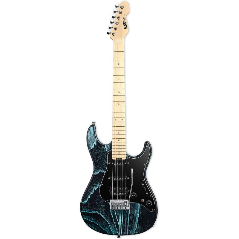 ESP Original Series Snapper CTM Drift Wood Black with Blue Filler + Case von ESP
