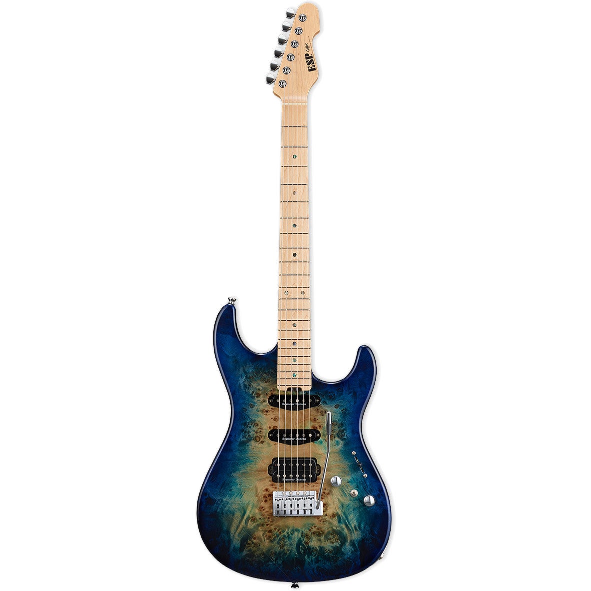 ESP Original Series Snapper CTM Nebula Blue Burst MN with Case von ESP