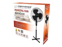 Esperanza EHF001KK, Haushalts-Lamellenlüfter, Schwarz, Flur, 90°, Tasten, 1,5 m Esperanza EHF001KK, Haushalts-Lamellenlüfter, Schwarz, Flur, 90°, Tasten, 1,5 m von ESPERANZA