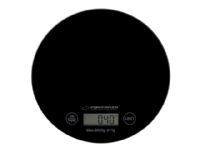 Esperanza EKS003K, Elektronische Küchenwaage, 5 kg, 1 g, Schwarz, Arbeitsplatte, Rund Esperanza EKS003K, Elektronische Küchenwaage, 5 kg, 1 g, Schwarz, Arbeitsplatte, Rund von ESPERANZA