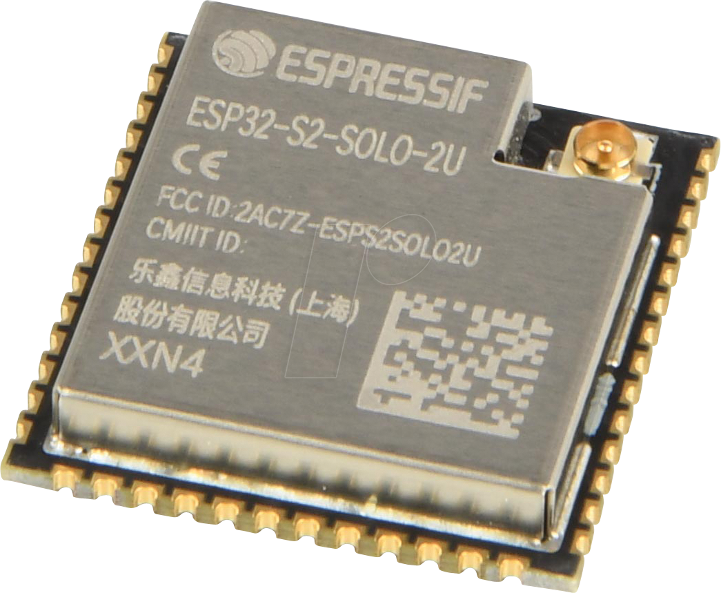 ESP32S2SOLO2UN4 - WiFi-Modul 802.11 2,4-2,5GHz, 150Mb/s von ESPRESSIF SYSTEMS