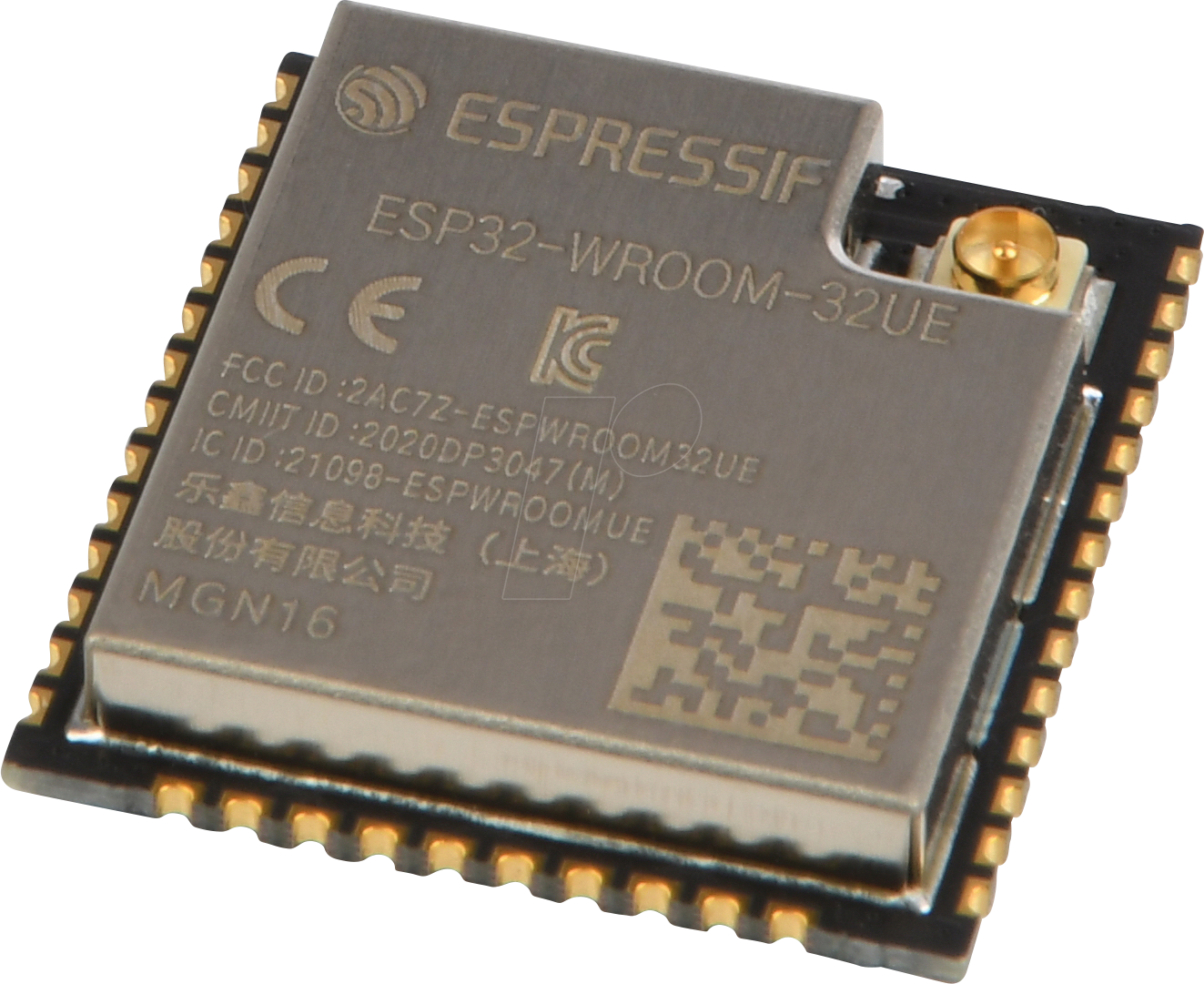 ESP32WRM32UEN16 - WiFi-Modul 802.11 2,4GHz, 150Mb/s von ESPRESSIF SYSTEMS