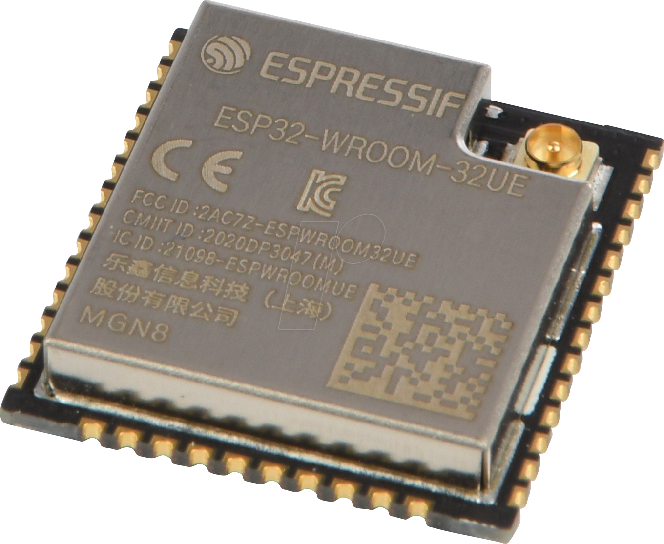 ESP32WRM32UEN8 - WiFi-Modul 802.11 2,4GHz, 150Mb/s von ESPRESSIF SYSTEMS