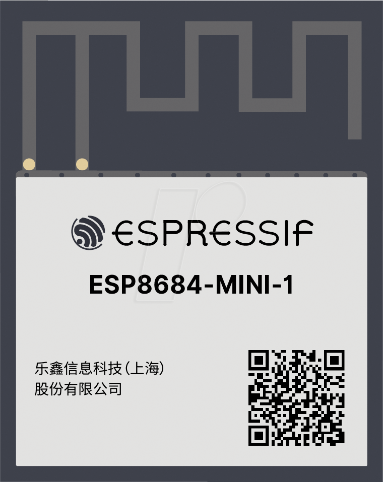 ESP8684MINI1H2 - WIFI-SMD-Modul, ESP32-D0WD-V3, PCB-Antenne von ESPRESSIF SYSTEMS