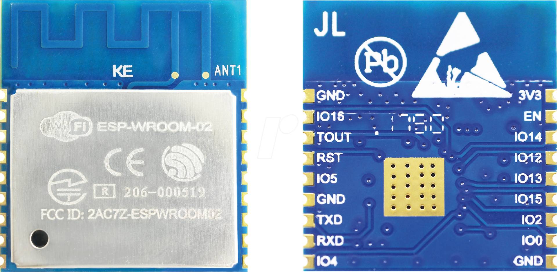 ESPWROOM02N2 - WiFi-Modul 802.11 2,4-2,5GHz, 72,2Mb/s von ESPRESSIF SYSTEMS