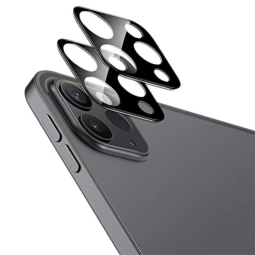 ESR 2 Stück Kamera Schutzfolien kompatibel mit iPad Pro 11/12,9 Zoll 2022/2021/2020, 9H gehärteter Schutz, Kratzresistent, HD Klarheit, 3D Vollabdeckung Kameralinsen - Schwarz von ESR