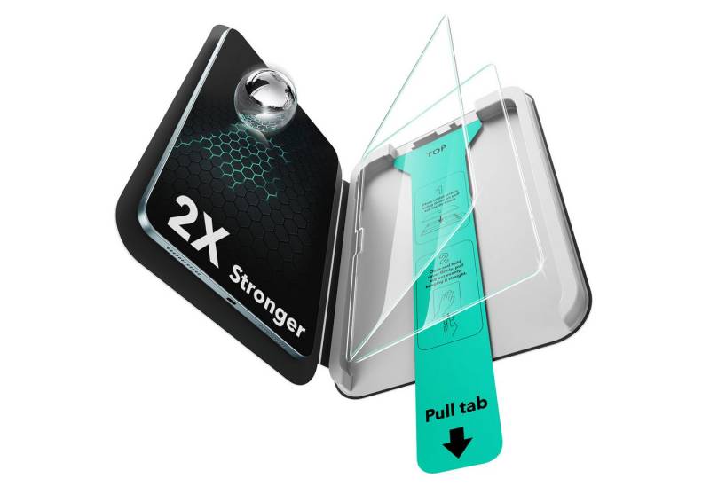 ESR Displayschutzglas Tempered-Glass Displayschutz für Apple iPad Air 13" (2025 & 2024), 2 Stück, 2er Pack, wasserabweisend, Kratzfest von ESR