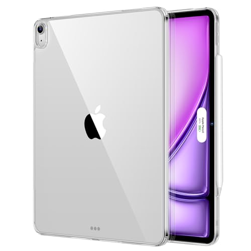 ESR für iPad Air 13 Zoll M2 Hülle (2024), dünn und leicht, Stoß- und Sturzschutz, vergilbungsbeständig, Harte Rückschale, unterstützt Pencil Pro/USB-C, Classic Series, Klar von ESR