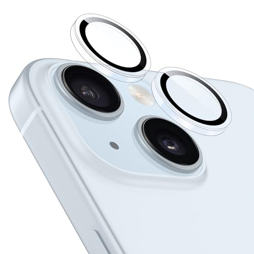 ESR Kamera Schutz für iPhone 15/15 Plus und iPhone 14/14 Plus, Armorite Einzel Linsen Schutzfolien, kratzfestes, ultradünnes gehärtetes Glas mit Aluminiumkante, Armorite-Serie, 1 Stück, Klar ESR Kamera Schutz für iPhone 15/15 Plus und iPhone 14/14 Plus, Armorite Einzel Linsen Schutzfolien, kratzfestes, ultradünnes gehärtetes Glas mit Aluminiumkante, Armorite-Serie, 1 Stück, Klar von ESR