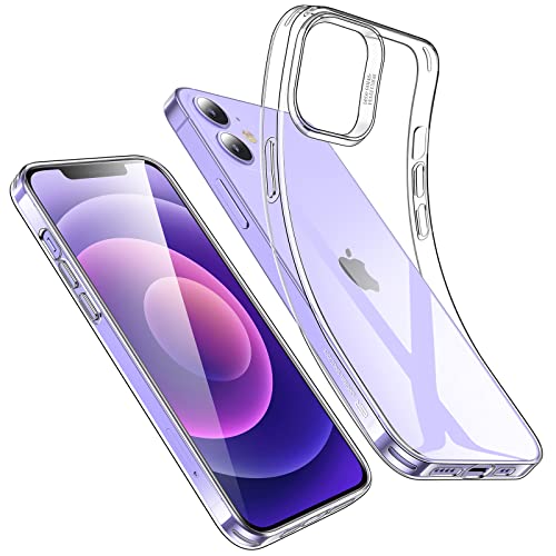 ESR für iPhone 12 Hülle und iPhone 12 Pro Hülle, Klar Silikon Transparente Polymer schutzhülle, Schlank weich flexibel Dünne Handyhülle für iPhone 12 und 12 Pro Case– Klar von ESR
