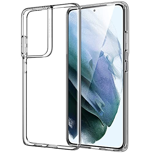 ESR Klare Hülle kompatibel mit Samsung Galaxy S21 Ultra (6,8 Zoll) Dünne weiche Flexible transparente Polymer Hülle Klar von ESR
