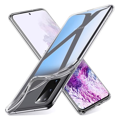 ESR Klare Silikon Hülle kompatibel mit Samsung Galaxy S20 2020, [Luftpolster] [Display- & Kameraschutz] [Ultra-dünn] Essential Zero Weiche Flexible TPU Hülle - Klar von ESR