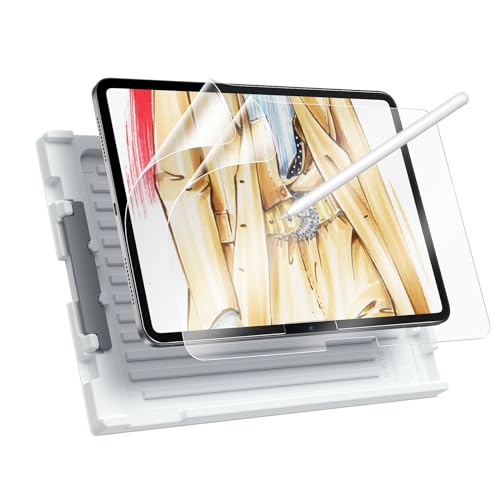 ESR Paper Feel Schutzfolie für iPad Air 11 M2 Zoll 2024, Schreiben und Zeichnen wie auf Papier, dünn und reaktionsschnell, Einfache Anbringung, 2 Stück von ESR