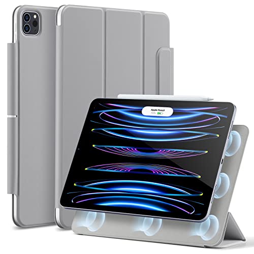 ESR für iPad Pro 11 Zoll Hülle 2022/2021/2020 (4./3./2. Generation), Starke Magnetbefestigung, Trifold Ständerhülle, Volle Pencil 2 Unterstützung, Automatisches Ruhen/Wecken, Grau von ESR
