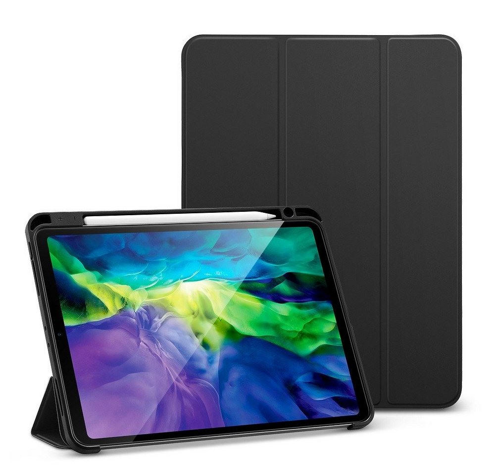 ESR Tablet-Hülle ESR Magnetische Bleistift Tablet Hülle Tasche kompatibel mit iPad 10.2 (2019) Etui Faltbar Smart Sleep Funktion Schutzhülle Schwarz" von ESR
