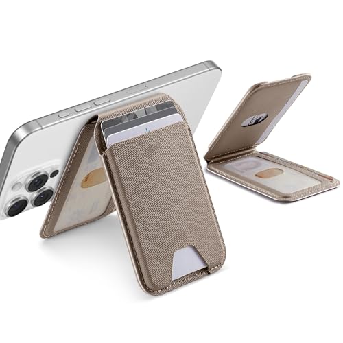 ESR für MagSafe Wallet, 5 Kartenhalter, Magsafe Geldbörse mit Verstellbarem Ständer, Magnetisches Wallet für iPhone 16/15/14/13/12 Serie, Ultra Slim, Nicht für iPhone 13/12 mini, Veganes Leder, Taupe ESR für MagSafe Wallet, 5 Kartenhalter, Magsafe Geldbörse mit Verstellbarem Ständer, Magnetisches Wallet für iPhone 16/15/14/13/12 Serie, Ultra Slim, Nicht für iPhone 13/12 mini, Veganes Leder, Taupe von ESR
