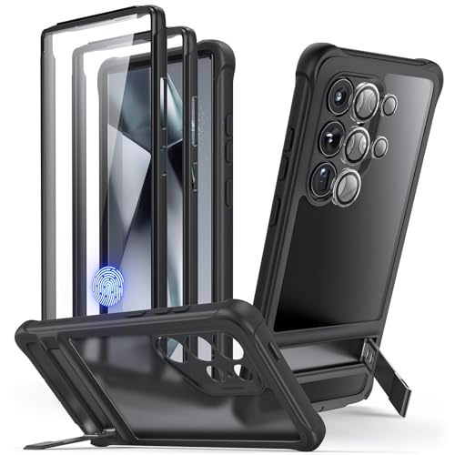 ESR für Samsung Galaxy S24 Ultra Hülle, S24 Ultra-Hülle mit extra schützendem Frontrahmen und 3 Ständer Modi, übertrifft umfassenden militärnorm Schutz, robuste Shock Armor Ständer Hülle, Mattschwarz ESR für Samsung Galaxy S24 Ultra Hülle, S24 Ultra-Hülle mit extra schützendem Frontrahmen und 3 Ständer Modi, übertrifft umfassenden militärnorm Schutz, robuste Shock Armor Ständer Hülle, Mattschwarz von ESR